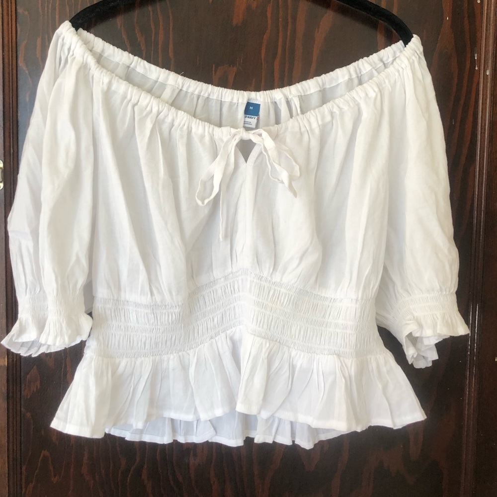 White Milkmaid Off the Shoulder Top